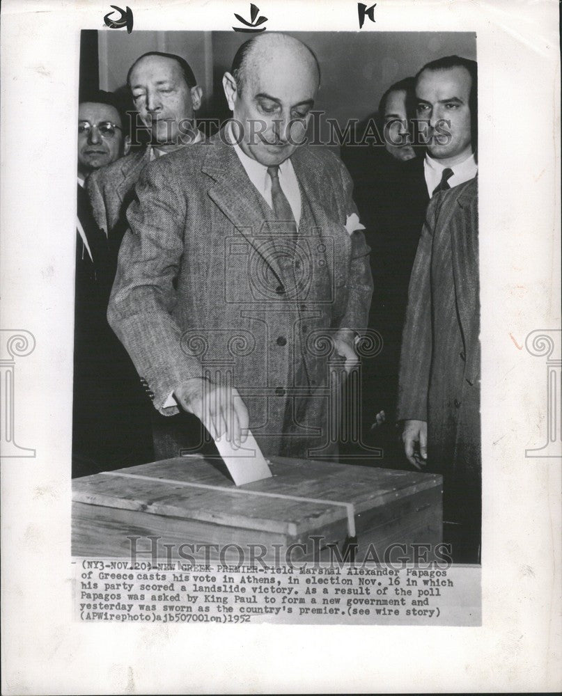 1952 Press Photo marshall alexander new premier - Historic Images