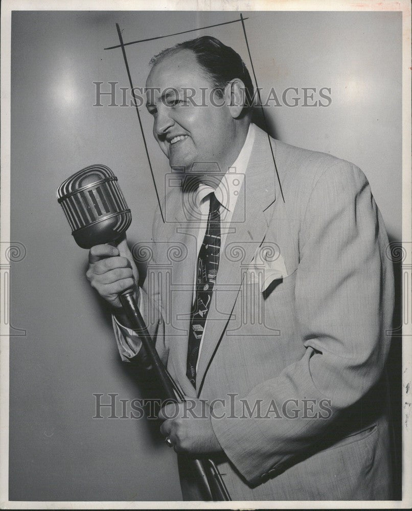 1952 Press Photo Van Patrick American sportscaster - Historic Images