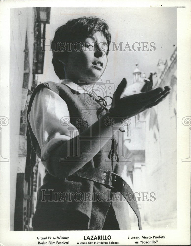 1964 Press Photo Lazarillo movie Marco Paoletti Spain - Historic Images