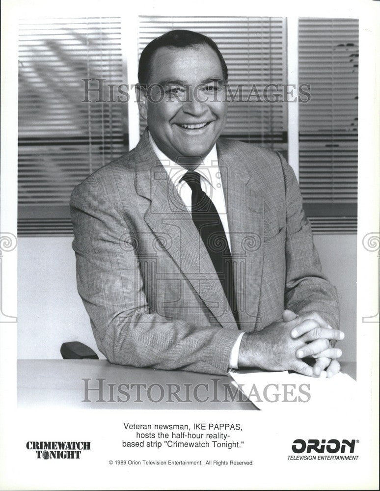 1989 Press Photo Ike Pappas Correspondent - Historic Images