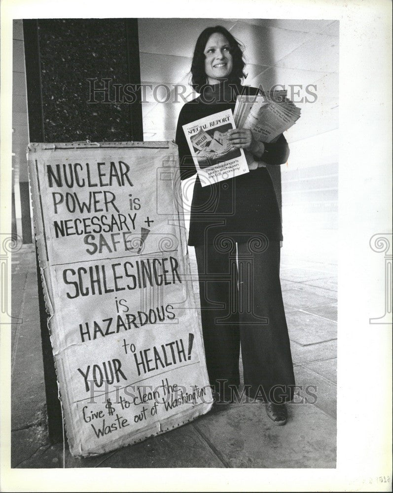 1979 Press Photo Nuclear Power Demonstration Protest - Historic Images