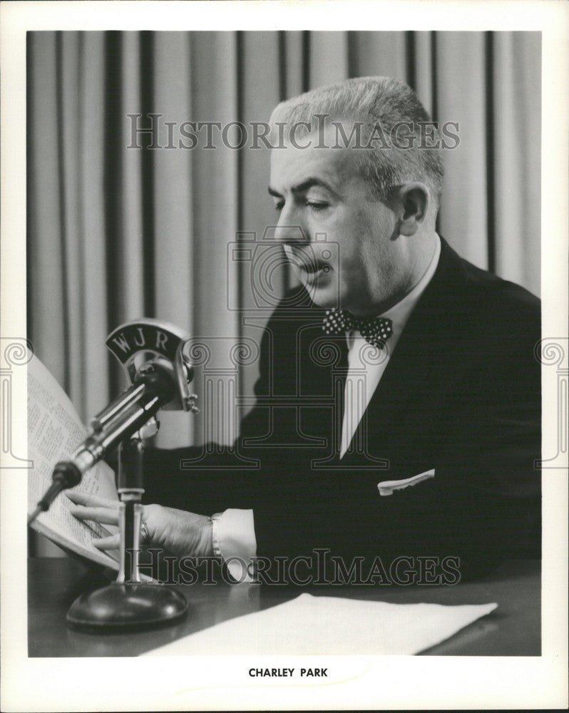 1963 Press Photo Charley Park WJR Detroit - Historic Images