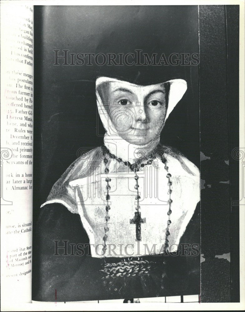 1983 Press Photo Nun christian catholic poor lutheran - Historic Images