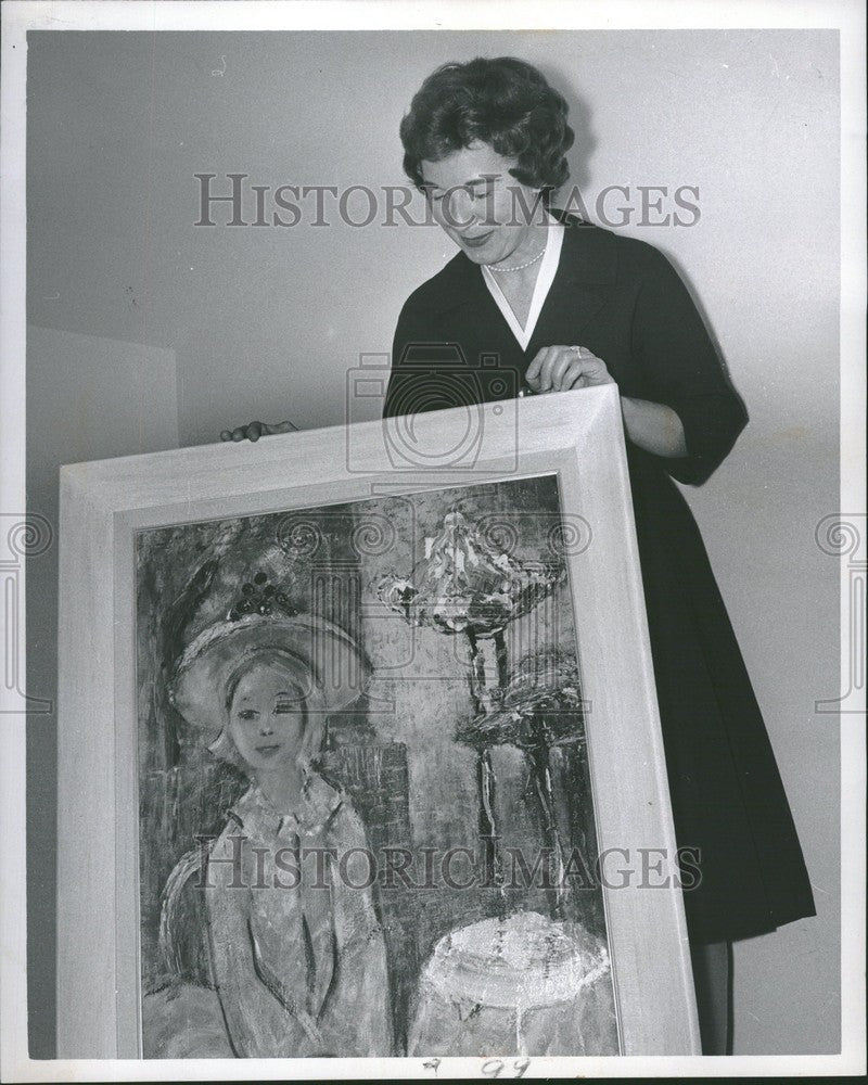 1960 Press Photo Mrs. William C.Newberg Chrysler Wife - Historic Images