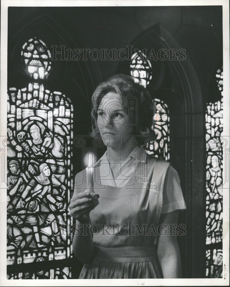 1961 Press Photo Marilyn Major Teens future Nurses - Historic Images