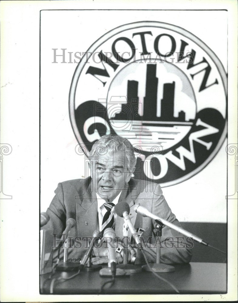 1987 Press Photo Allen Neuharth The Freedom Forum - Historic Images