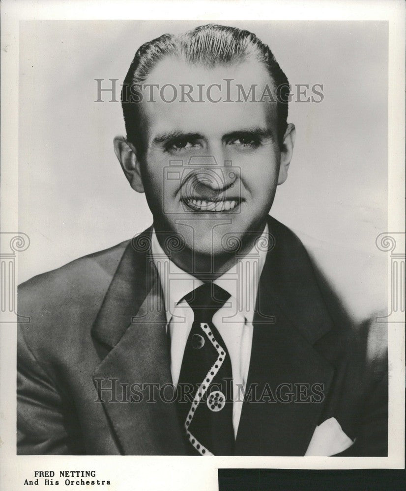 1961 Press Photo Fred Netting His Orchestra Musician - Historic Images