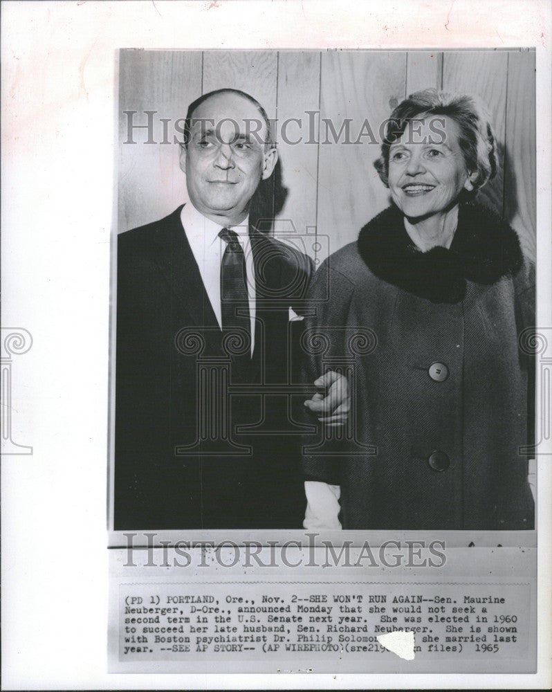 1968 Press Photo Senator Maurine Neuberger, D-Ore - Historic Images