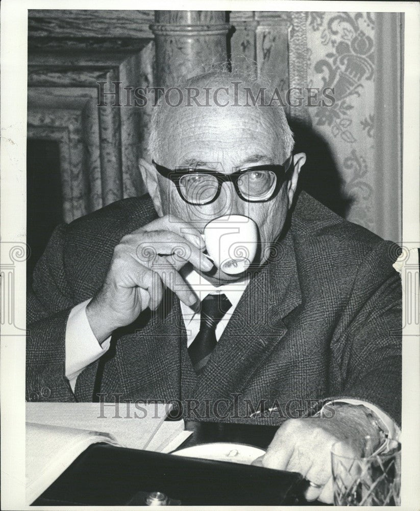 1968 Press Photo Pietro Nenni Italian politician Party - Historic Images