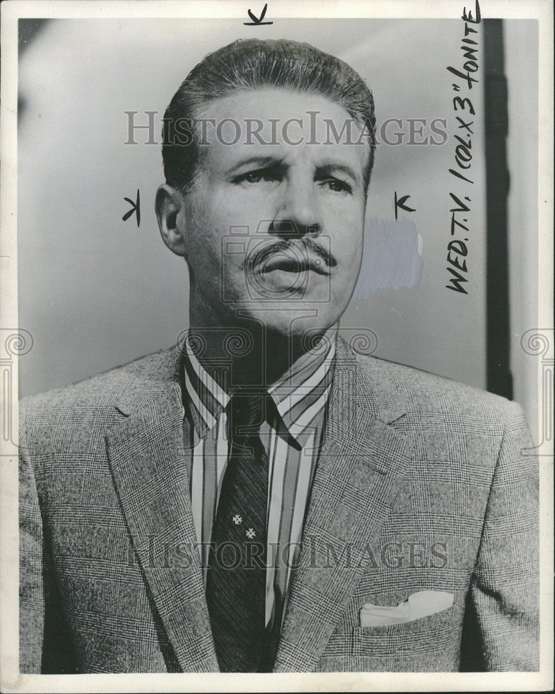 1957 Press Photo Ozzie Nelson Entertainer Band Leader - Historic Images