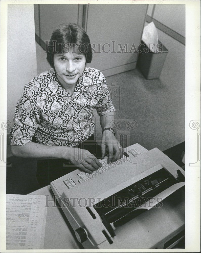 1978 Press Photo Steve Monette Secretary - Historic Images