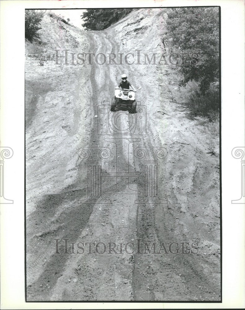 1990 Press Photo ORV rider - Historic Images