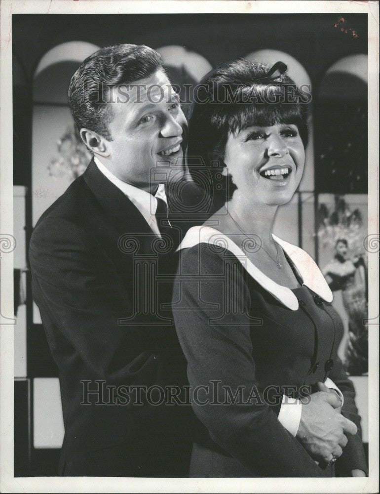 1966 Press Photo Steve Lawrence American singer Eydie - Historic Images
