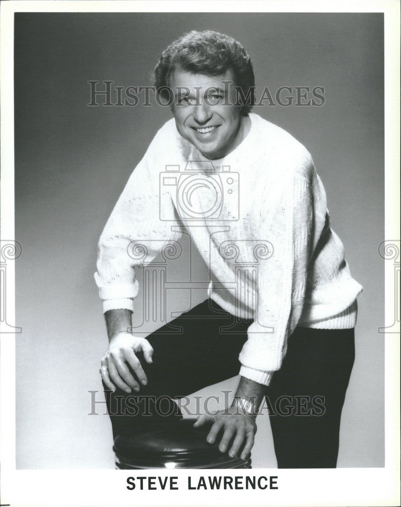 1989 Press Photo Steve Lawrence American singer actor - Historic Images