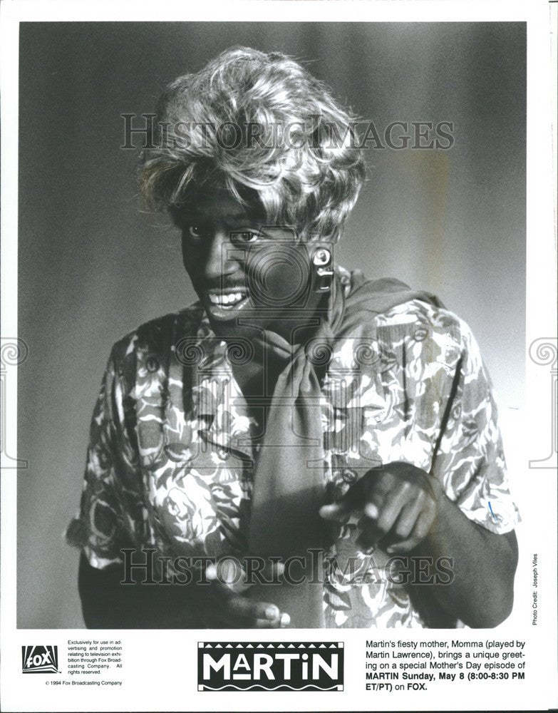 1994 Press Photo Martin Lawrence Actor - Historic Images