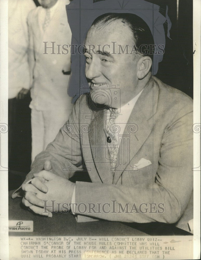 1935 Press Photo Chairman O'Connor utilities bill - Historic Images