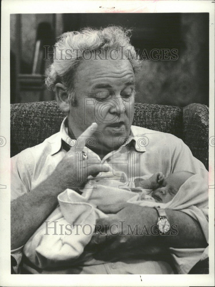 1976 Press Photo Carroll O&#39;Connor All in the family CBS - Historic Images