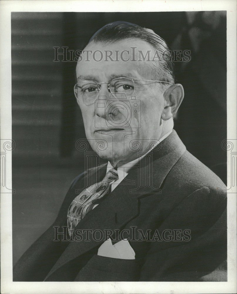 1954 Press Photo Basil O&#39;Connor infantile paralysis - Historic Images