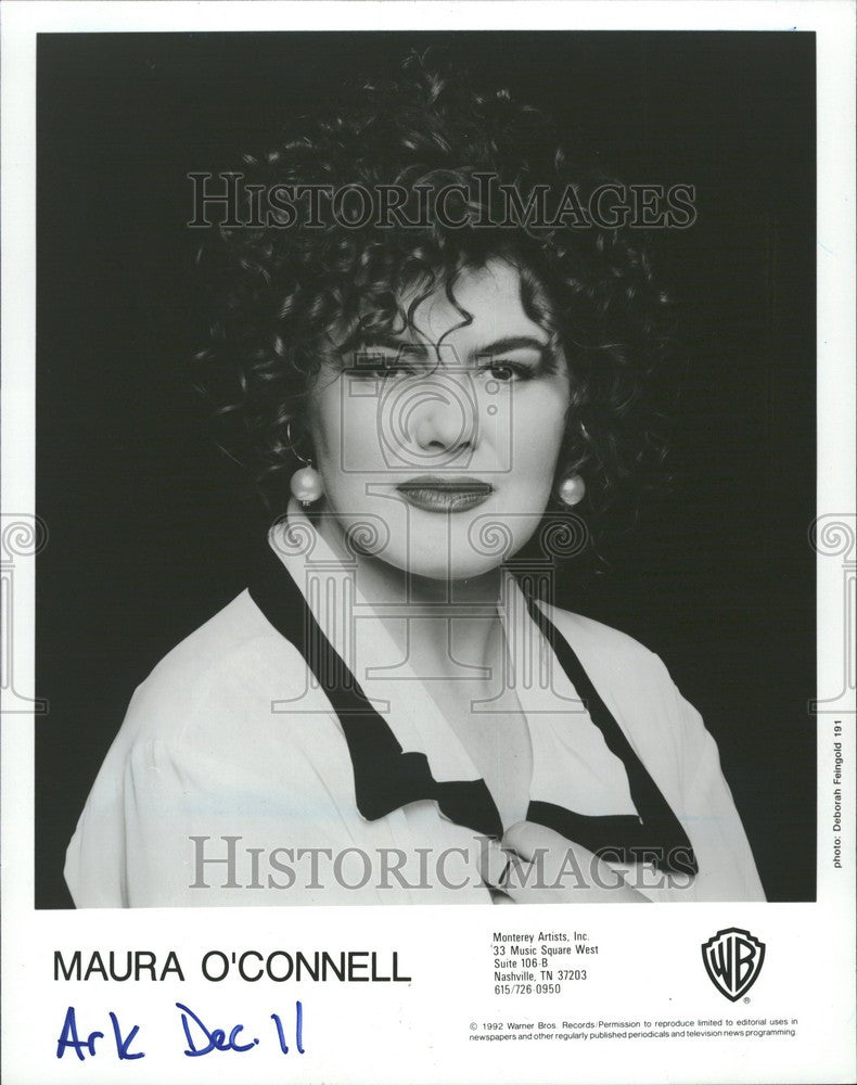 1993 Press Photo Maura O&#39;Connell Singer - Historic Images