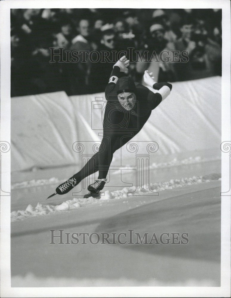 1989 Press Photo sheila young speed skater u.s.a - Historic Images