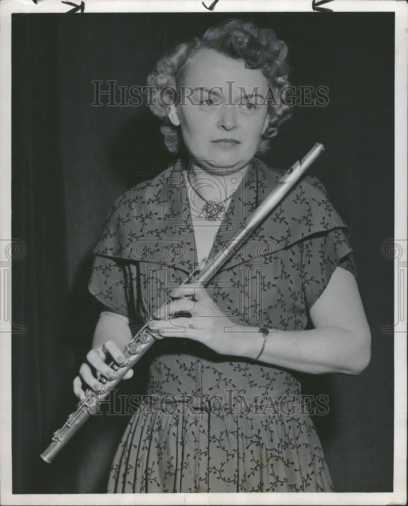 1950 Press Photo Blanch Oestrike Musician - Historic Images