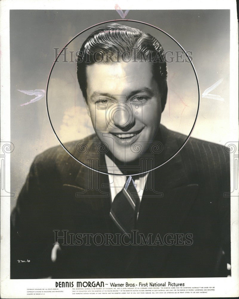 1940 Press Photo Dennis Morgan actor-singer The Desert - Historic Images