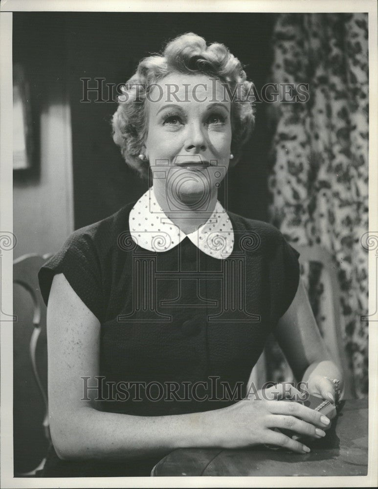 1955 Press Photo Claudia Morgan Actress - Historic Images