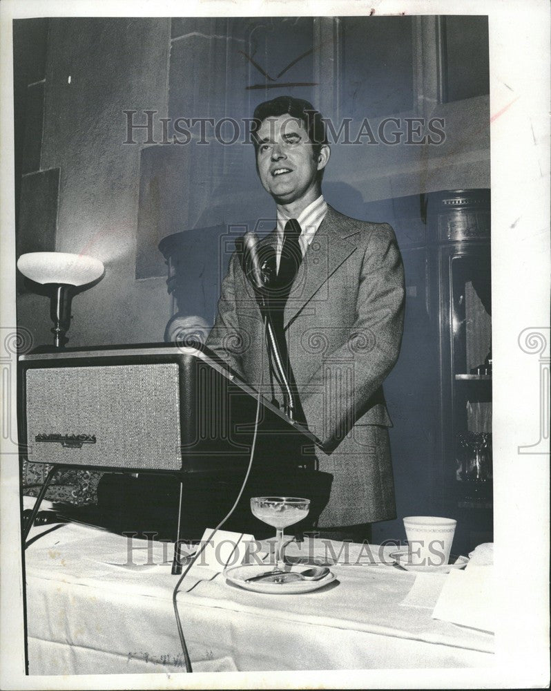 1972 Press Photo Donald O&#39;Dowd Oakland University pres. - Historic Images