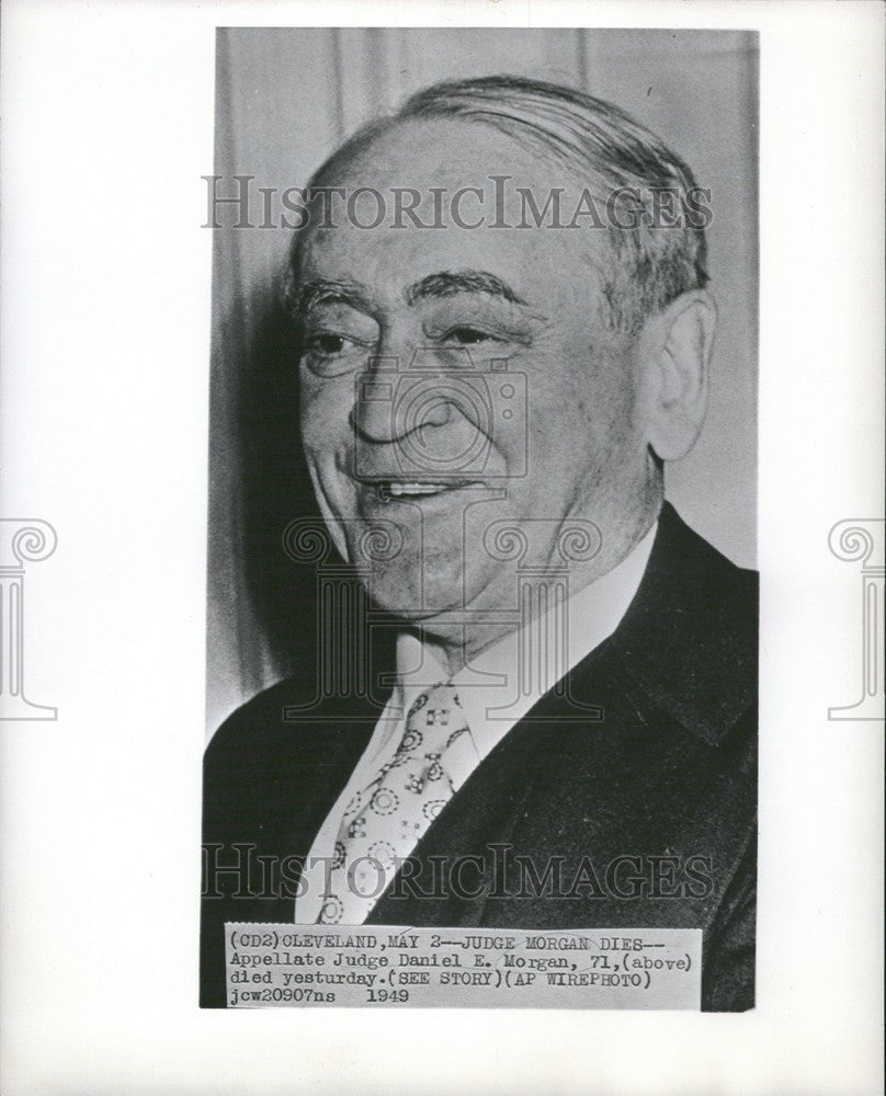 1949 Press Photo Appellate Judge Daniel Morgan died - Historic Images