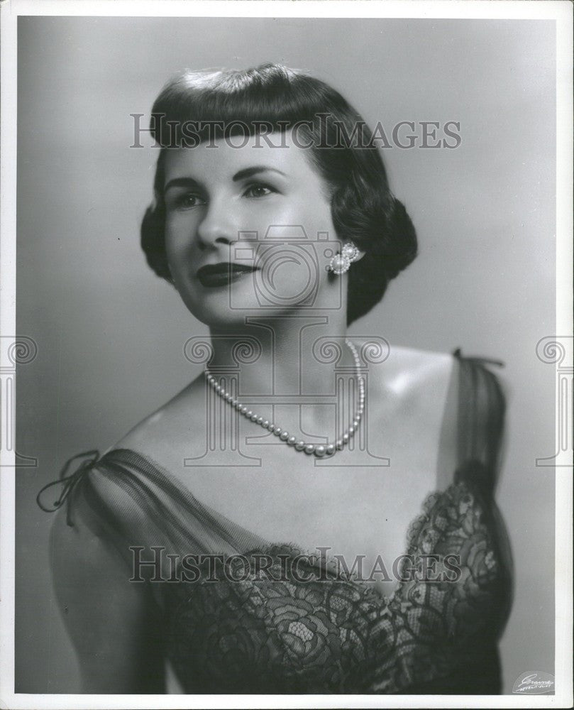 1953 Press Photo Claudia Morgan - Historic Images