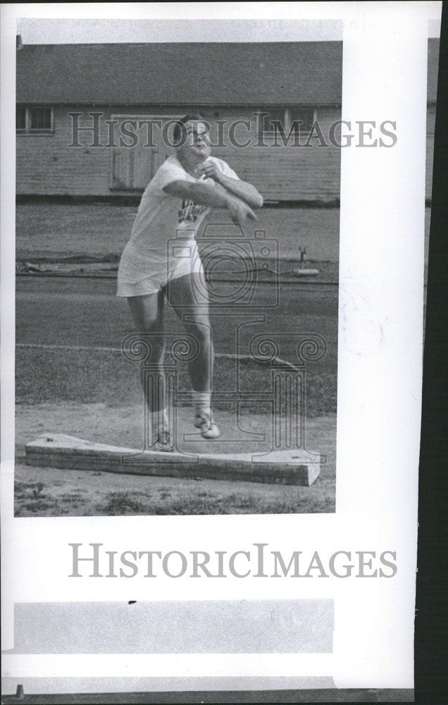 1953 Press Photo Parry O&#39;Brien shot put champion - Historic Images
