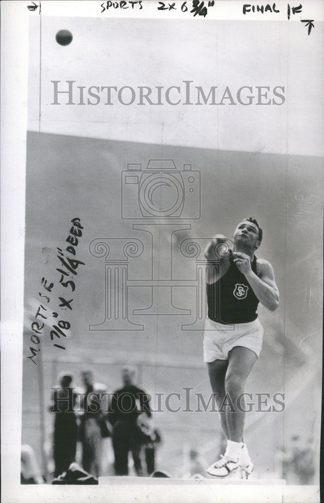 1953 Press Photo Parry O'Brien American athlete Olympic - Historic Images