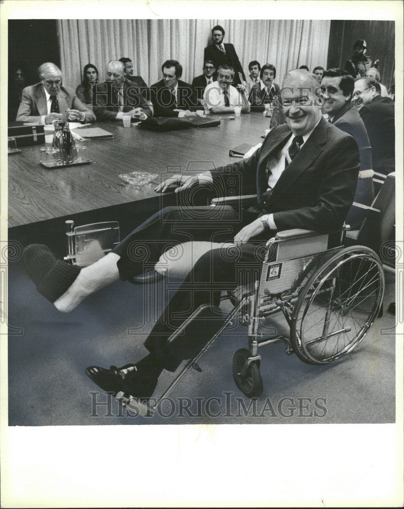 1979 Press Photo William O&#39;Brian wheelchair session - Historic Images