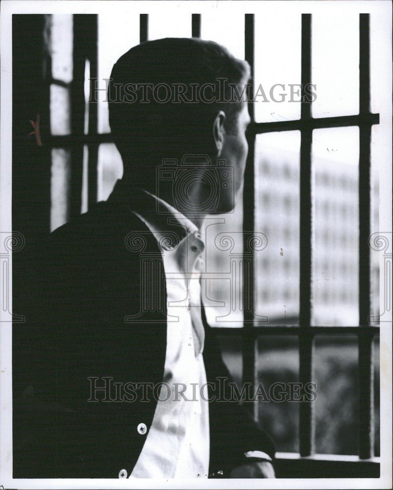 1966 Press Photo Bill Morey Jackson State Prison - Historic Images