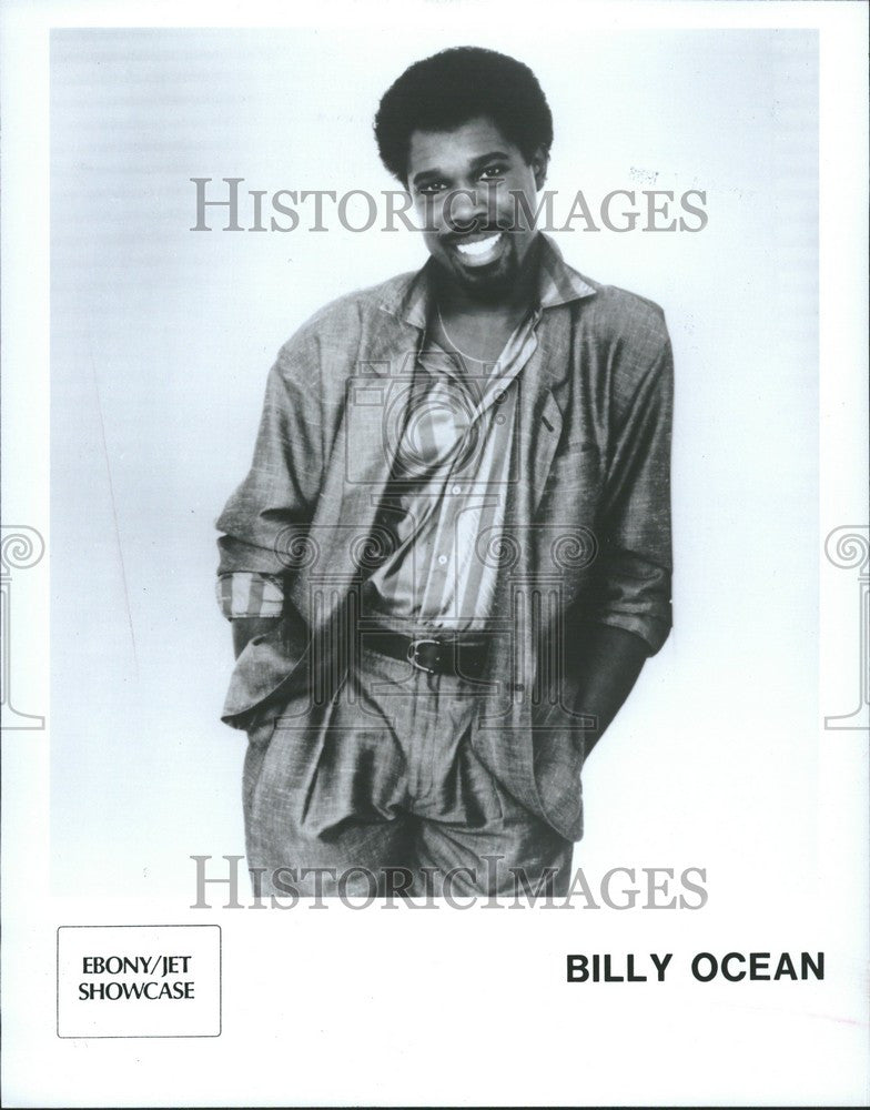 1986 Press Photo Billy Ocean Singer Songwriter - Historic Images