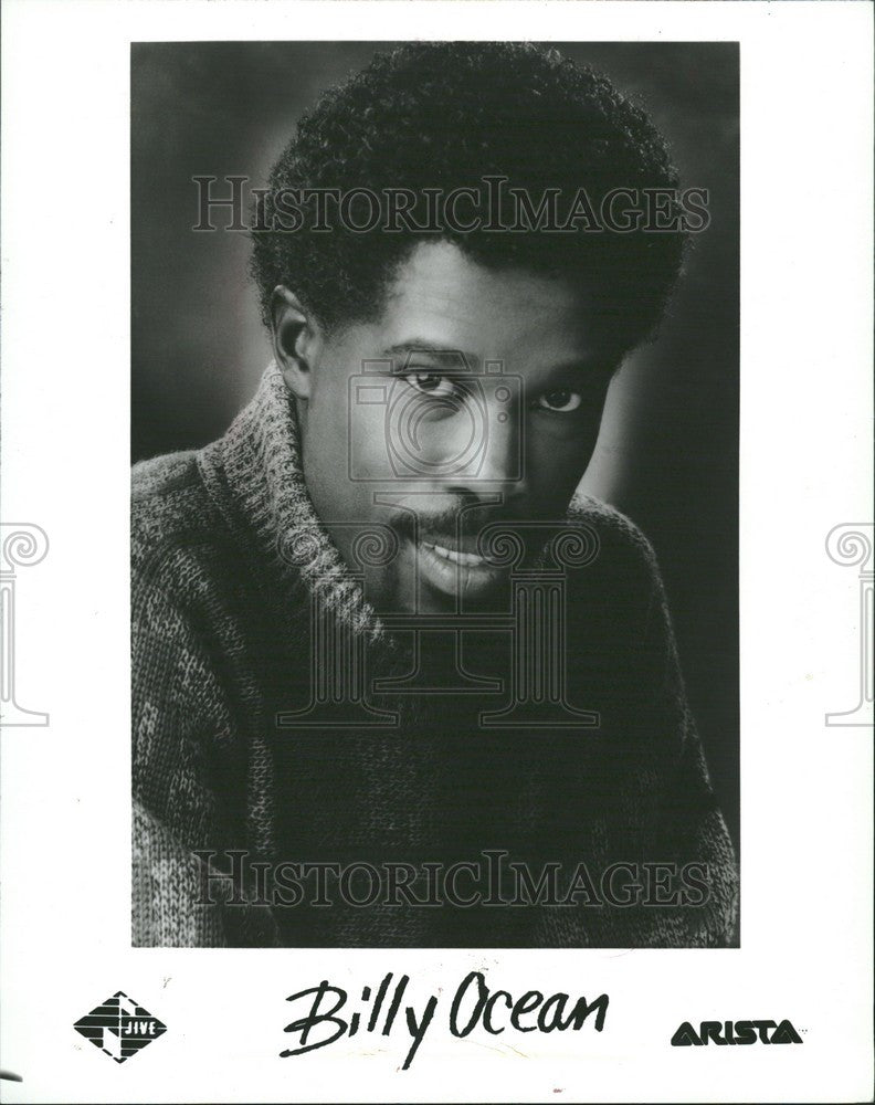 1985 Press Photo Billy Ocean Singer - Historic Images