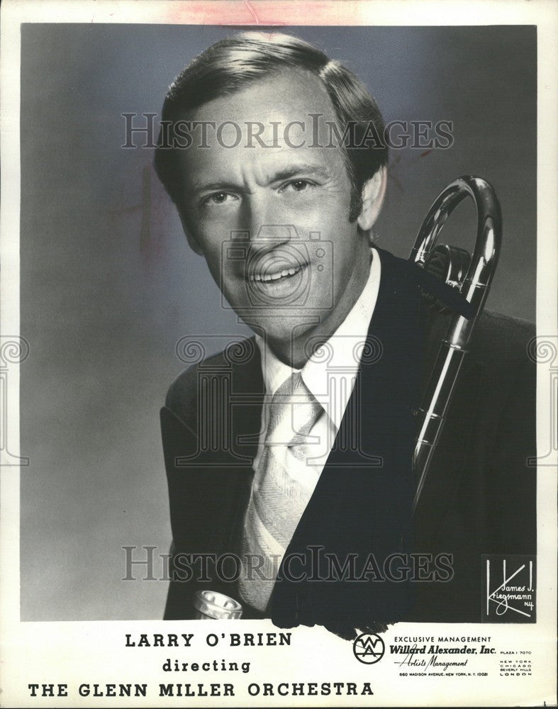1981 Press Photo Larry O'Brien veteran trombone player - Historic Images