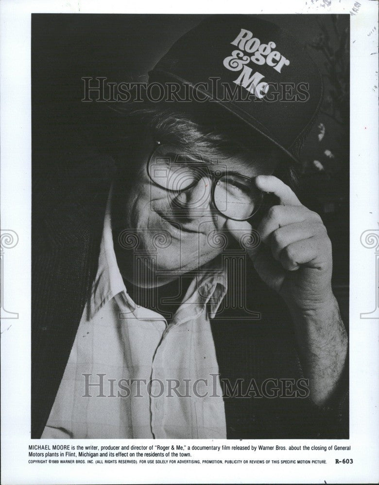 1992 Press Photo Michael Moore Producer director - Historic Images