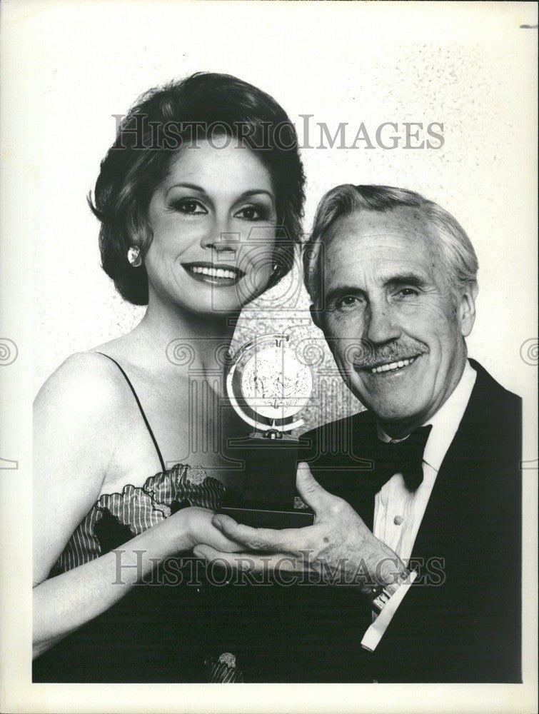 1980 Press Photo MARY TYLER MOORE JASON ROBARDS - Historic Images