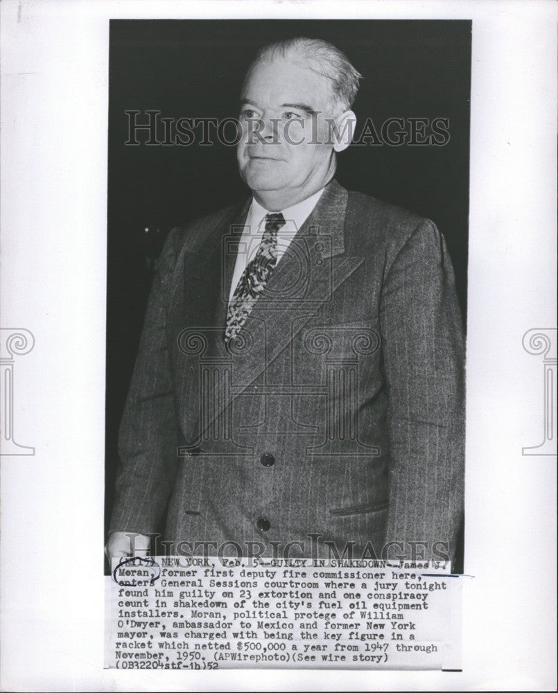 1952 Press Photo James J. Meran General Sessions - Historic Images