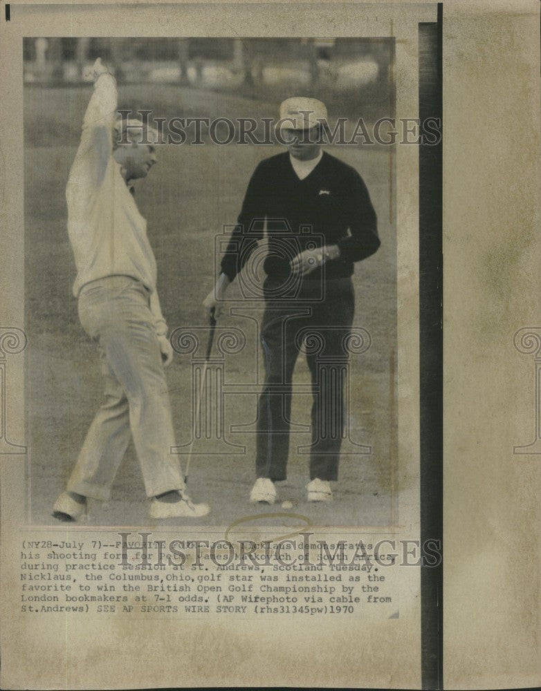 1970 Press Photo Jack Nicklans Peter James Matkovich St - Historic Images