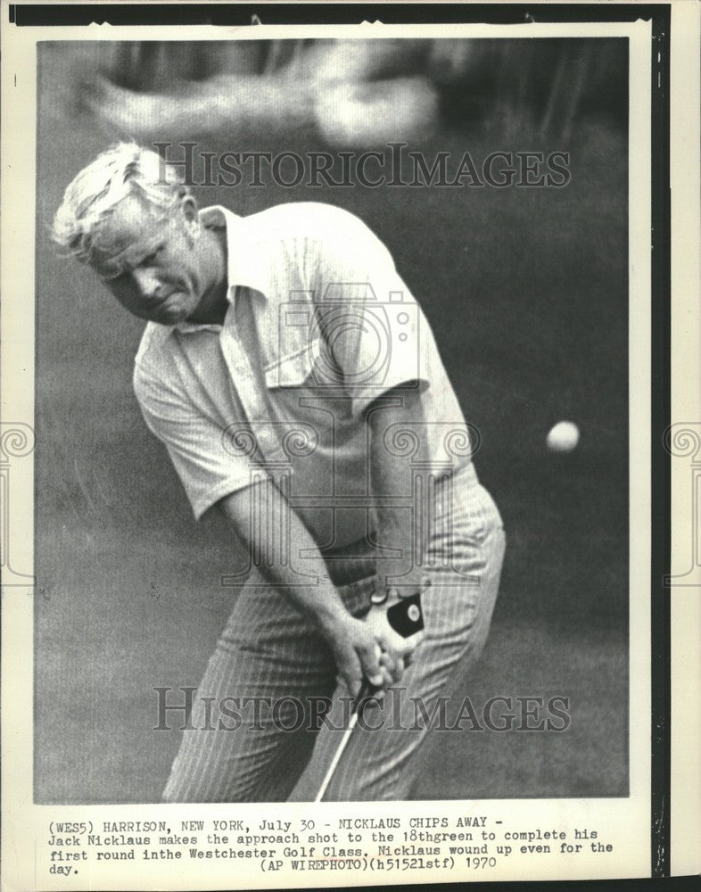 1970 Press Photo Jack Nicklaus first round Golf Class - Historic Images