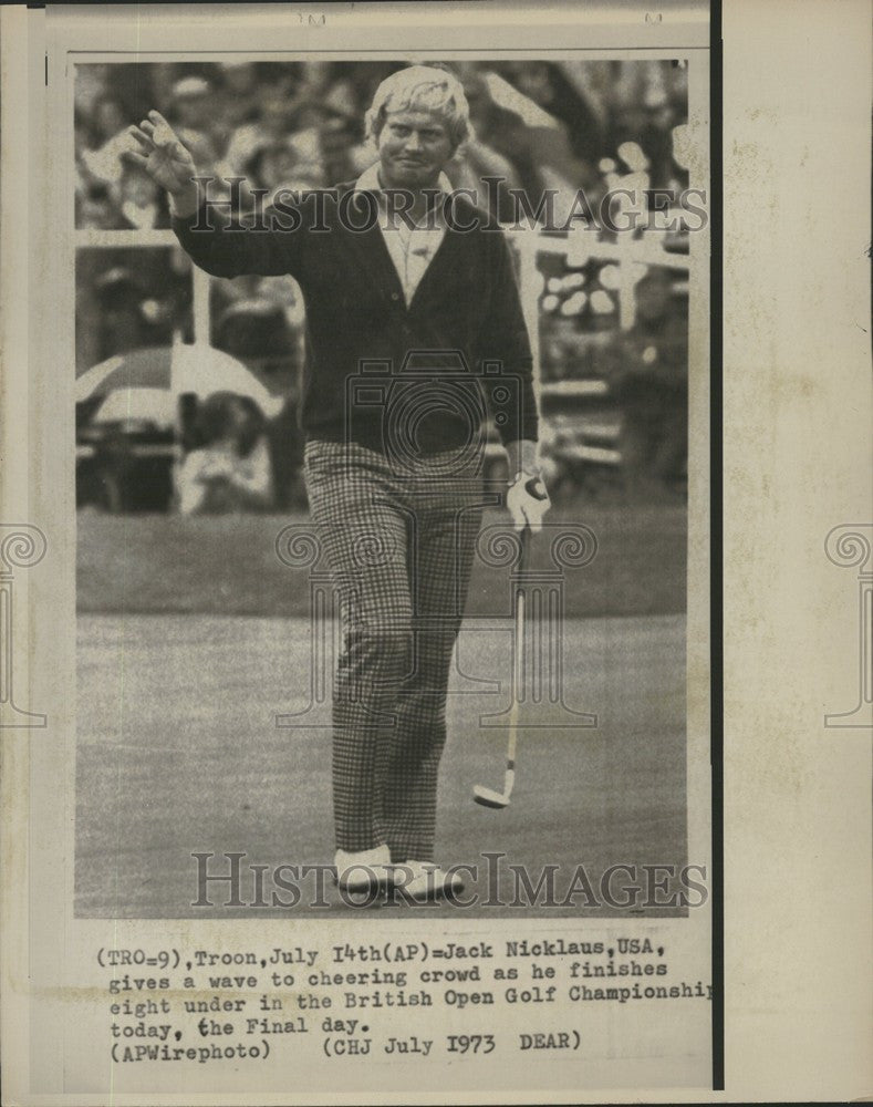 1973 Press Photo Jack Nicklaus The Golden Bear golf PGA - Historic Images