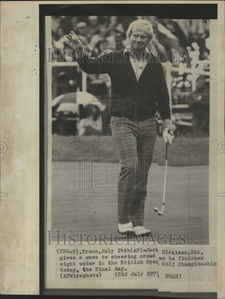 1973 Press Photo Jack Nicklaus British Open Golf Tourn. - Historic Images