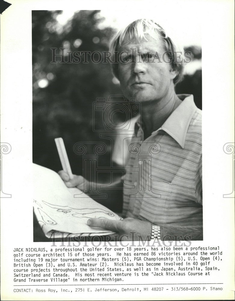 Press Photo Jack Nicklaus architect golfer - Historic Images