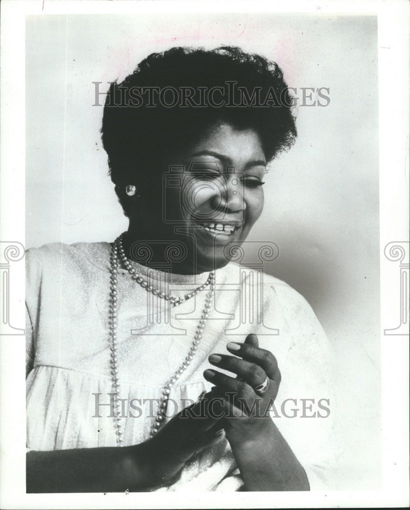 1974 Press Photo Odetta singer actress folk singer - Historic Images