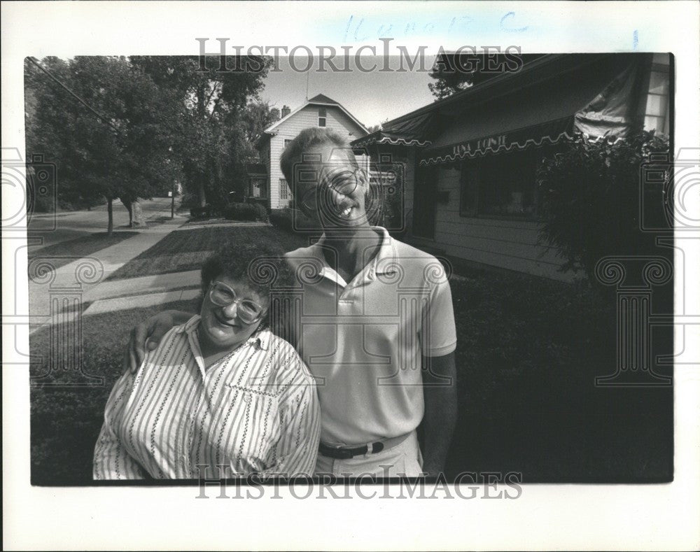 1989 Press Photo Gail Richard Retz Luna World Detroit - Historic Images