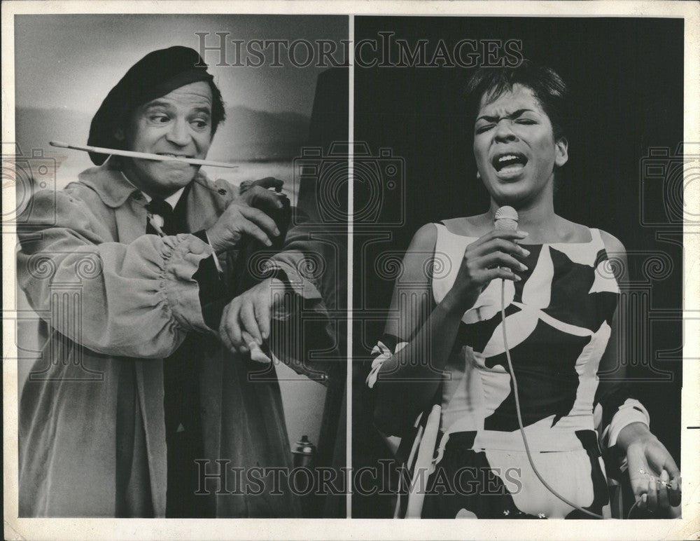 1963 Press Photo Irving corey,della reese guest- show - Historic Images