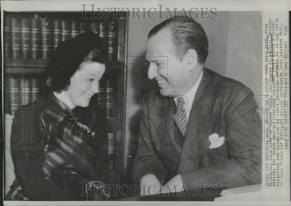 1938 Press Photo Vera Reynolds Robert Ellis Reel - Historic Images
