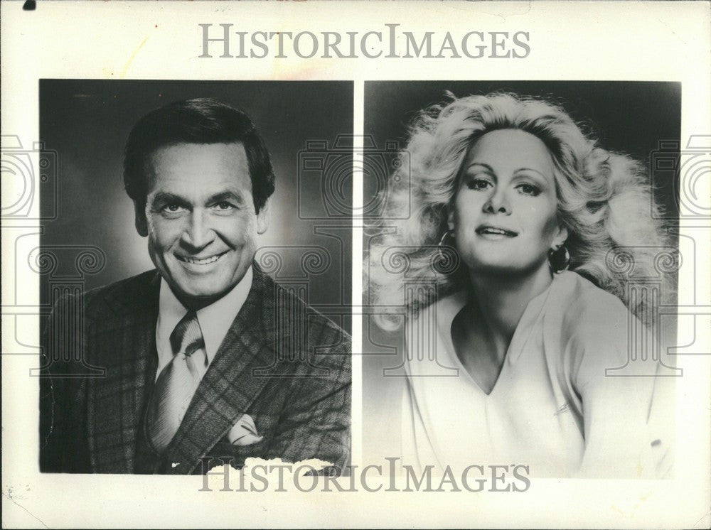 1982 Press Photo Bob Barker CBS TV show host Joan Van - Historic Images